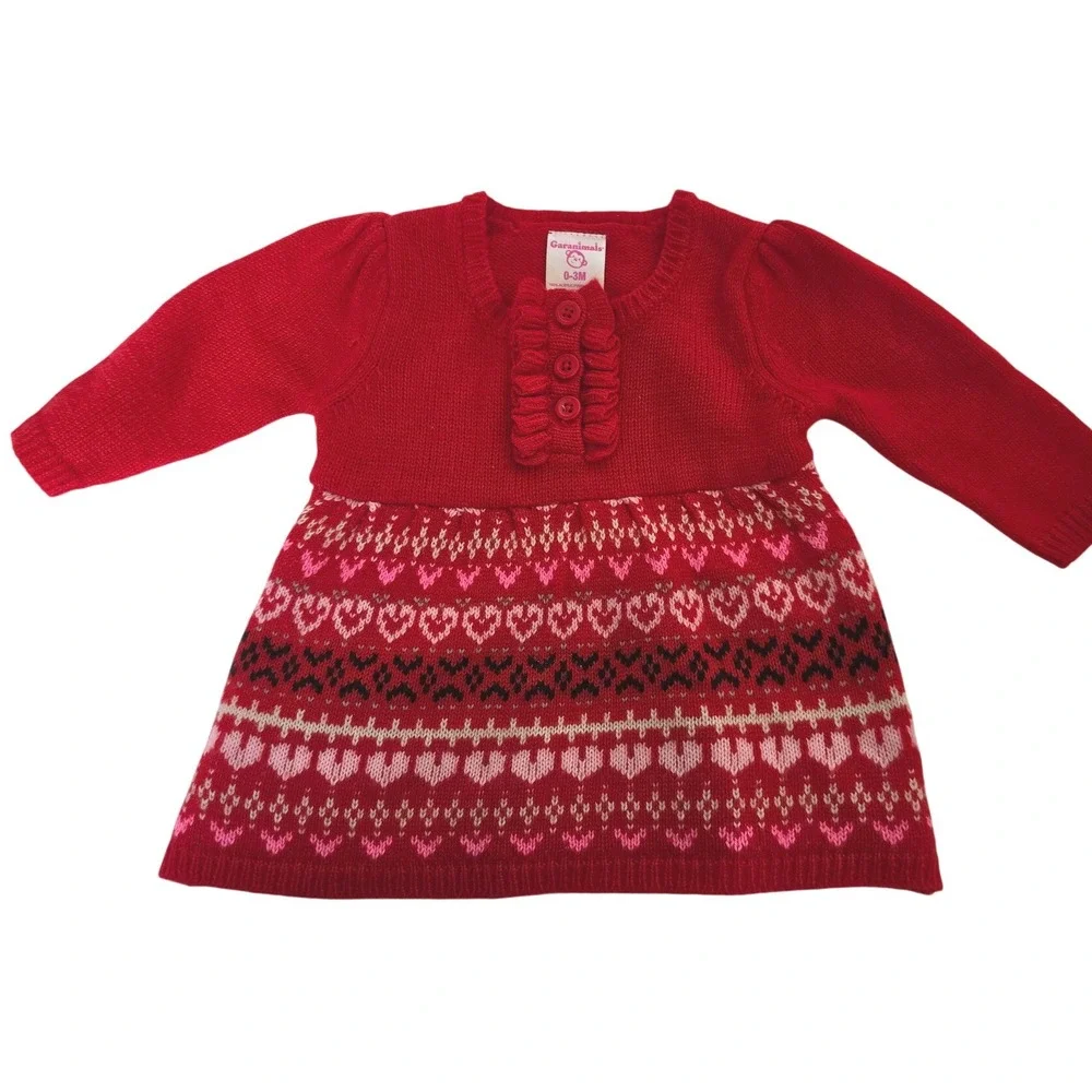 Baby Girl Sweater Dress Bundle The‎ Childrens Place/ Garanimals 0-3M Lot of 2